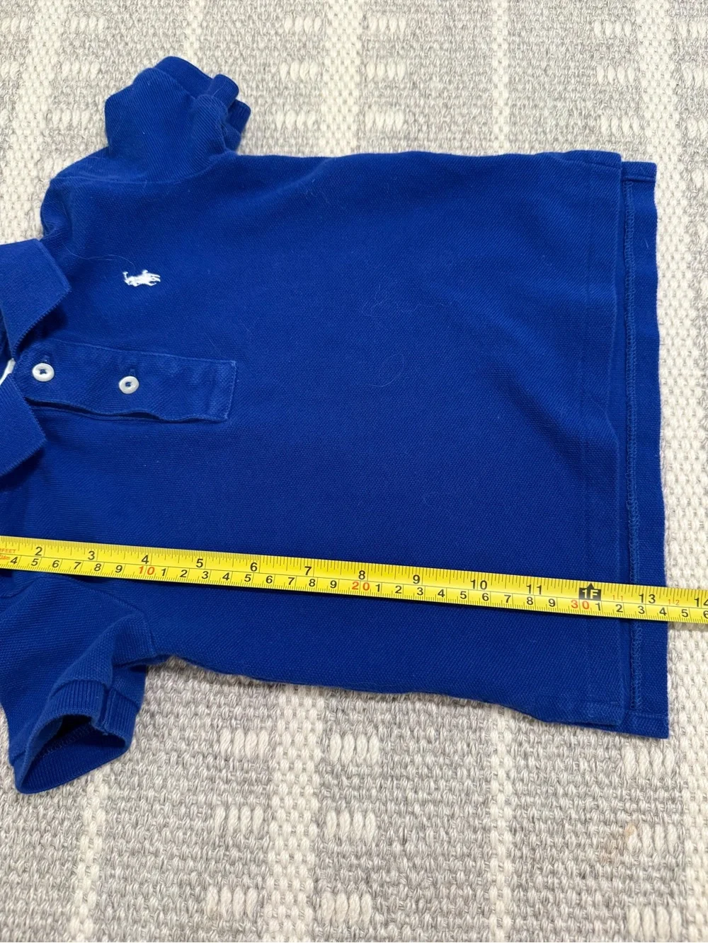 Ralph Lauren Baby Size 18 months Blue Polo Shirt - Nice Condition